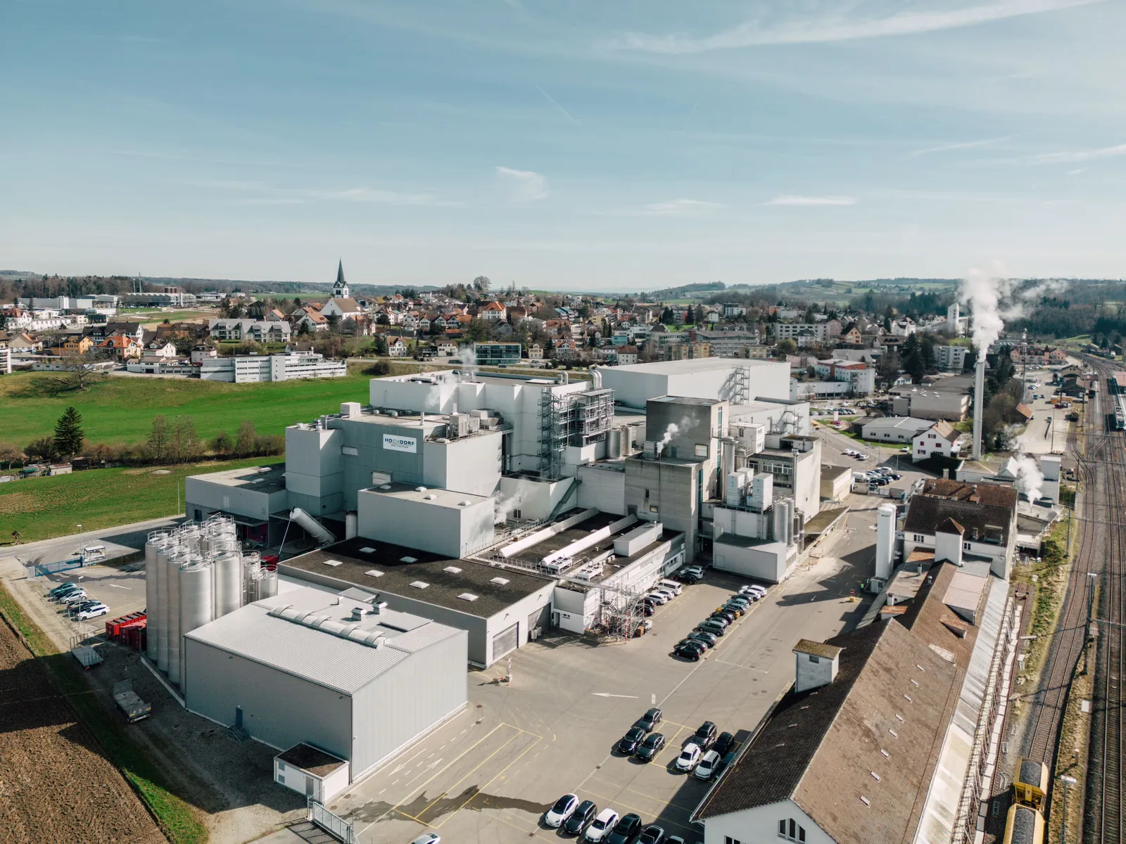 The HOCHDORF plant in Sulgen seen from above